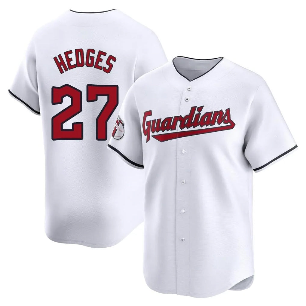 Cleveland Guardians #27 Austin Hedges Player White BFRAILEY Limited Home Stitched Jerseys