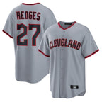 Cleveland Guardians #27 Austin Hedges Player Gray BFRAILEY Home Game Stitched Jerseys
