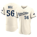 Minnesota Twins #56 Josh Bell Player Cream BFRAILEYHome Limited Elite Stitched Jerseys