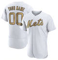 Custom New York Mets Active Player White BFRAILEY 2022 All-Star Flex Base Stitched Jersey