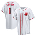 Cincinnati Reds #1 Groom White BFRAILEY Home Replica Jersey