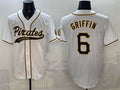 Pittsburgh Pirates #6 Konnor Griffin White BFRAILEY Cool Base Stitched Jersey