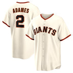 San Francisco Giants #2 Willy Adames BFRAILEY Cream Home Replica Jersey
