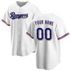 Custom Texas Rangers White BFRAILEY Home Replica Jersey