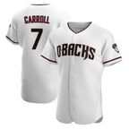 Arizona Diamondbacks #7 Corbin Carroll Player White BFRAILEY Limited Elite Home Game Stitched Jerseys