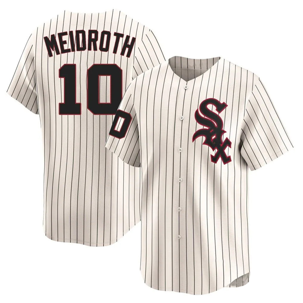 Chicago White Sox #10 Chase Meidroth Player Cream BFRAILEY Cooperstown Collection Limited Home Stitched Jerseys
