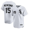 Chicago White Sox #15 Sean Newcomb Player White BFRAILEY Stripe Limited Home Stitched Jerseys