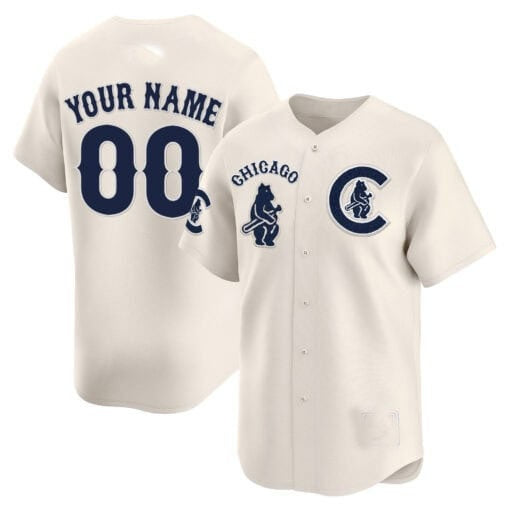 Custom Chicago Cubs Special Vapor Premier Limited Jersey V2 ¨C Cream BFRAILEY