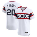 Chicago White Sox #20 Miguel Vargas Player White BFRAILEY T-shirt Limited Elite Home Stitched Jerseys