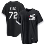 Chicago White Sox #72 Carlton Fisk Player Black BFRAILEY Spring Training Game Stitched Jerseys