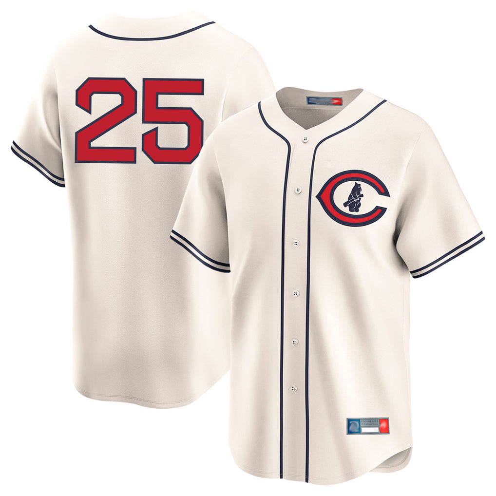 Chicago Cubs #25 Moises Ballesteros Player Cream BFRAILEY Field of Dreams Limited Home Game Stitched Jerseys