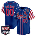 Custom St. Louis Cardinals America 250 Edition Vapor Premier Limited Royal BFRAILEY Stitched Jerseys