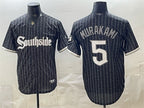 Chicago White Sox #5 Munetaka Murakami Black BFRAILEY 2021 City Connect Cool Base Stitched Jersey