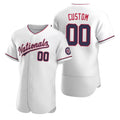 Custom Washington Nationals White BFRAILEY Stitched Flex Base Jersey