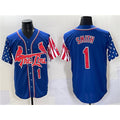 St. Louis Cardinals #1 Ozzie Smith Royal BFRAILEY Independence Day Vapor Premier Limited Stitched Jersey