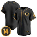 Cincinnati Reds Blank Player Black-Gold BFRAILEY Vapor Premier Limited Home Stitched Jerseys