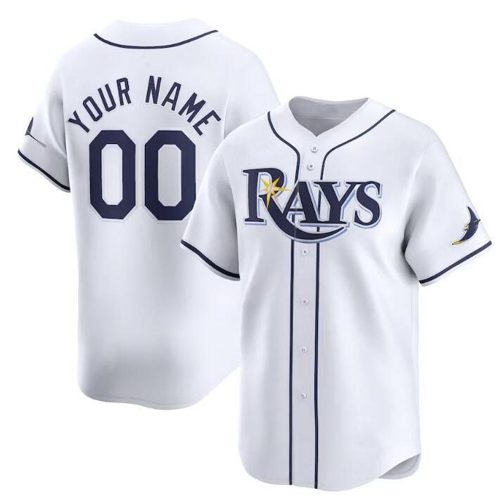 Custom Tampa Bay Rays Active Player White BFRAILEY Home Limited Stitched Jersey