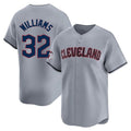 Cleveland Guardians #32 Gavin Williams Player Gray BFRAILEY Road Limited Home Stitched Jerseys