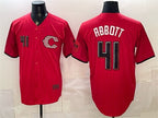 Cincinnati Reds #41 Andrew Abbott Red BFRAILEY 2026 City Connect Stadium Stitched Jersey