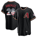 Arizona Diamondbacks #20 Luis Gonzalez Player Black BFRAILEY USA 250 Fourth of July Game Home Stitched Jerseys