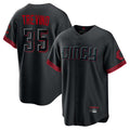 Cincinnati Reds #35 Jose Trevino Player Black BFRAILEY City Connect Home Game Stitched Jerseys