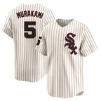 Chicago White Sox #5 Munetaka Murakami Player Cream BFRAILEY Cooperstown Collection Limited Home Stitched Jerseys