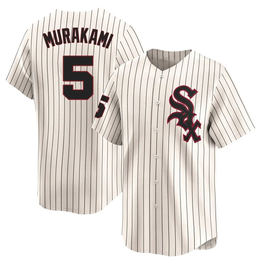 Chicago White Sox #5 Munetaka Murakami Player Cream BFRAILEY Cooperstown Collection Limited Home Stitched Jerseys