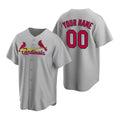 Custom St. Louis Cardinals Gray BFRAILEY Stitched Cool Base Road Jersey