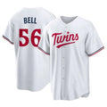 Minnesota Twins #56 Josh Bell Player White BFRAILEYHome Game Stitched Jerseys