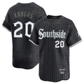 Chicago White Sox #20 Miguel Vargas Player Black BFRAILEY City Connect Limited Home Stitched Jerseys
