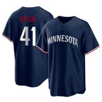 Minnesota Twins #41 Joe Ryan Player Navy BFRAILEYReplica Alternate Home Stitched Jerseys