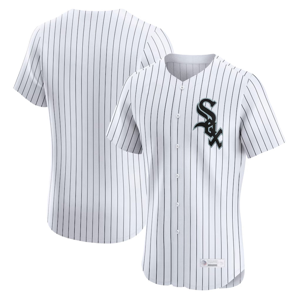 Chicago White Sox Blank Player White BFRAILEY Limited Elite Home Stitched Jerseys