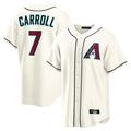 Arizona Diamondbacks #7 Corbin Carroll Player Cream BFRAILEY Home Game Stitched Jerseys
