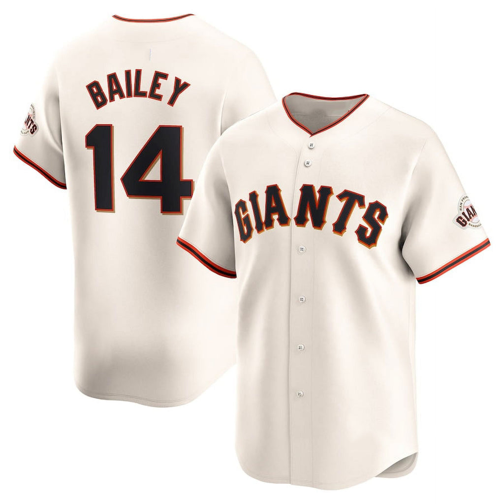 San Francisco Giants #14 Patrick Bailey Cream BFRAILEY 2024 Home Limited Stitched Jersey
