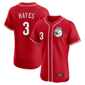 Cincinnati Reds #3 Ke'Bryan Hayes Player Red BFRAILEY Limited Elite Home Game Stitched Jerseys