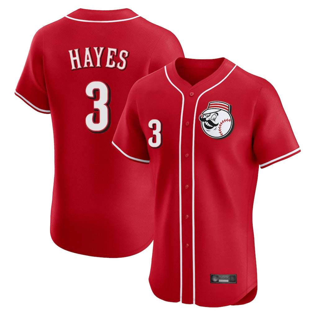 Cincinnati Reds #3 Ke'Bryan Hayes Player Red BFRAILEY Limited Elite Home Game Stitched Jerseys