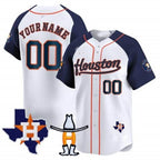 Custom Houston Astros Houston Rodeo Patch Vapor Premier Limited Jersey ¨C White 3 BFRAILEY