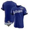 Los Angeles Dodgers Blank Player Royal BFRAILEY City Connect Elite Home World Series Stitched Jerseys