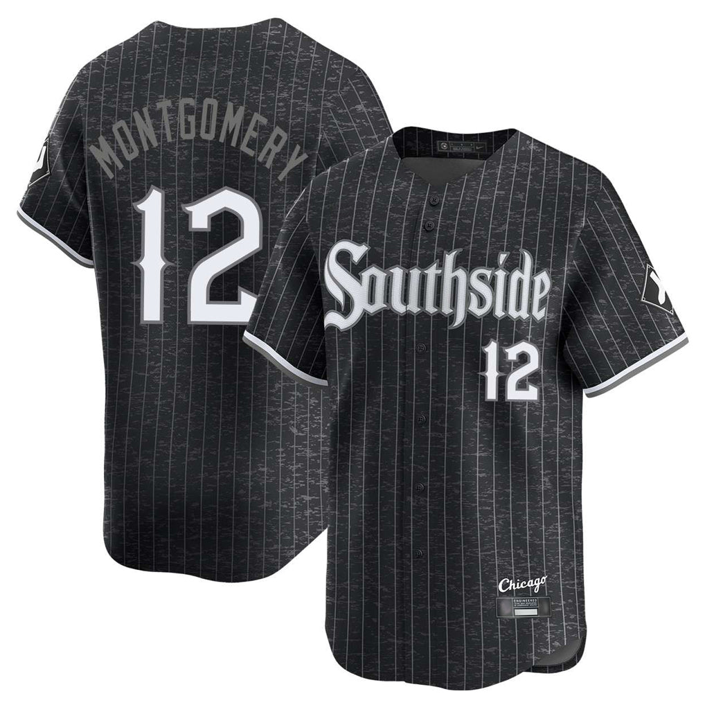 Chicago White Sox #12 Colson Montgomery Player Black BFRAILEY City Connect Limited Home Stitched Jerseys