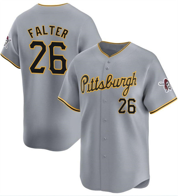 Pittsburgh Pirates #26 Bailey Falter Gray BFRAILEY Away Limited Stitched Jersey