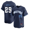 Chicago Cubs #29 Michael Busch Player Navy BFRAILEY City Connect Limited Home Stitched Jerseys