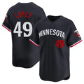 Minnesota Twins #49 Pablo Lopez Player Navy BFRAILEYHome Limited Stitched Jerseys