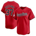 Cleveland Guardians #37 Travis Bazzana Player Red BFRAILEY Limited Home Stitched Jerseys