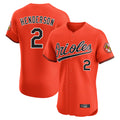 Baltimore Orioles #2 Gunnar Henderson Player Orange BFRAILEY Limited Elite Home Game Stitched Jerseys