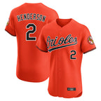 Baltimore Orioles #2 Gunnar Henderson Player Orange BFRAILEY Limited Elite Home Game Stitched Jerseys