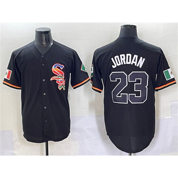 Chicago White Sox #23 Michael Jordan Black BFRAILEY Mexico Limited Stitched Jersey