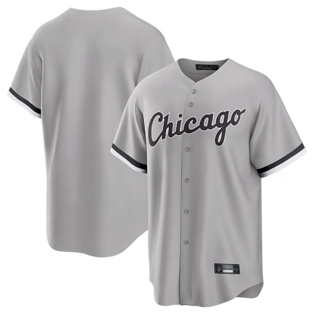 Chicago White Sox Blank Player Gray BFRAILEY Home Game Stitched Jerseys