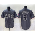 New York Mets #5 David Wright Navy BFRAILEY City Connect Stitched Jersey