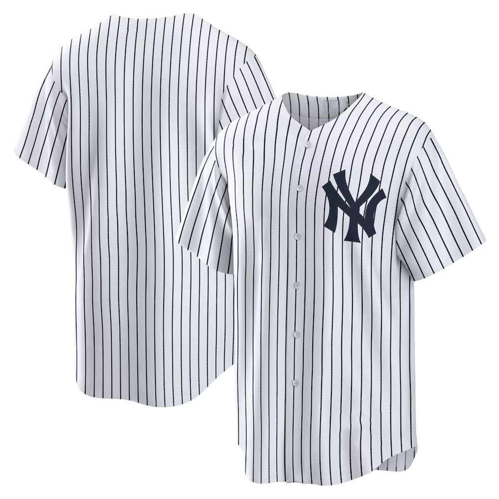 New York Yankees White BFRAILEY Home Replica Team Jersey