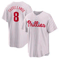 Philadelphia Phillies #8 Nick Castellanos White BFRAILEY Replica Player Jersey